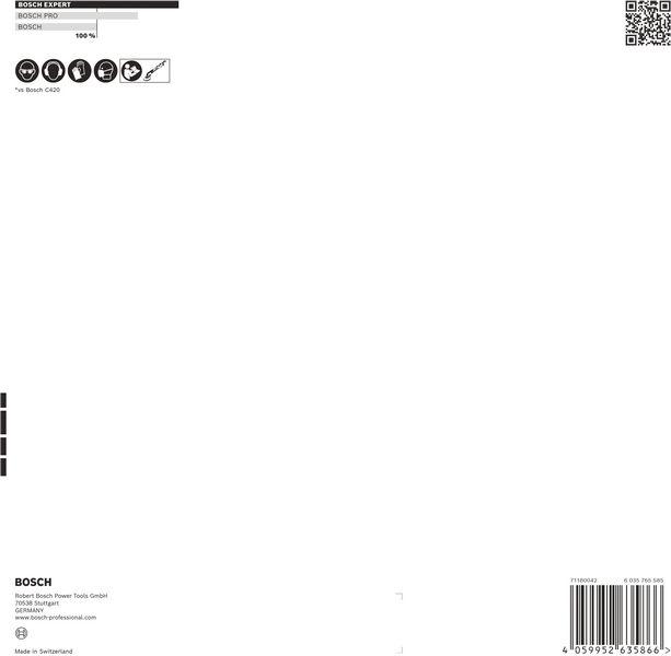 Produktbild Bosch Professional Zubehör EXPERT M480 Schleifnetz, 225 mm, G 80, 5 Stück (80)