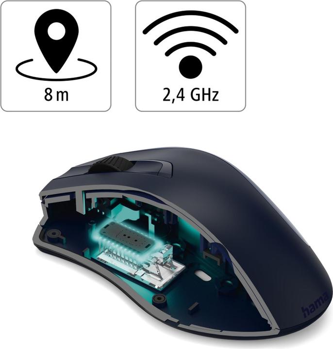 Produktbild Hama MW-800 V2 Maus rechts RF Wireless Laser 3200 DPI (Kabellos)