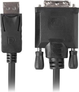 Image du produit Lanberg CA-DPDV-10CU-0030-BK Adaptateur de câble vidéo DisplayPort DVI-D (3 m, DisplayPort)