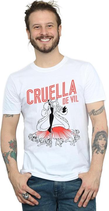 Immagine prodotto Disney Cruella De Vil Dalmatians Maglietta Uomo (4XL)