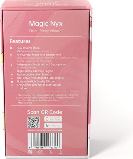 Actual product image Magic Motion Nyx Smart Panty Vibrator