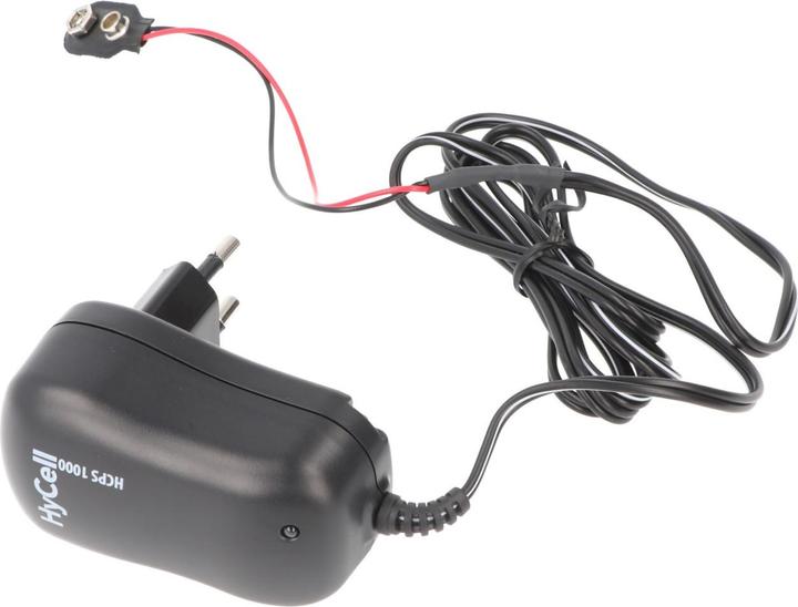 Produktbild AccuCell Universalnetzteil mit 9 Volt Batterieanschluss, perfekt um klassische 9 Volt Batterien oder Akkus...