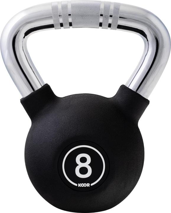 Koor Kettlebell 8 kg, Schwarz (1 x 8 kg)