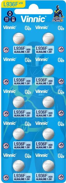 Produktbild Vinnic Positive Power (10 Stk., AG9/LR45/LR936/394, 66 mAh)