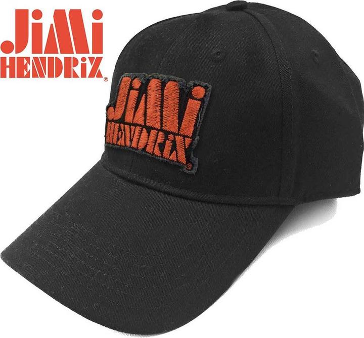 Actual product image Jimi Hendrix JimiHendrix Orange Stencil Logo Baseball Cap