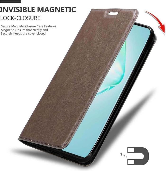 Actual product image Cadorabo Book Invisible Magnet Cover (Samsung Galaxy A91)