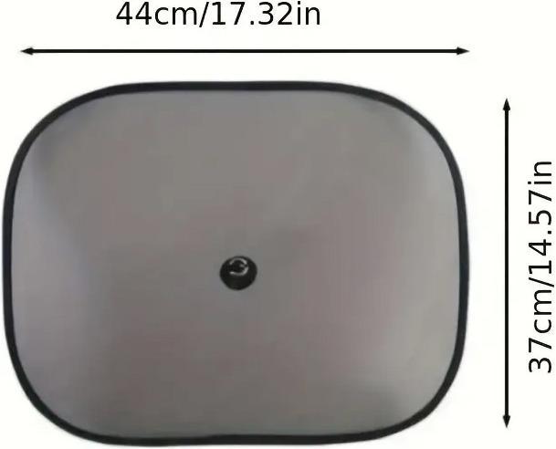Produktbild ASMI 2 Stück Universelle Auto-Sonnenschutz Schwarz