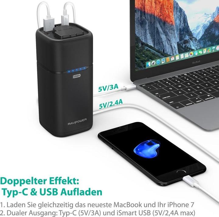 Image du produit RAVPower Rp-Pb054 (20100 mAh, 65 W, 65 Wh)