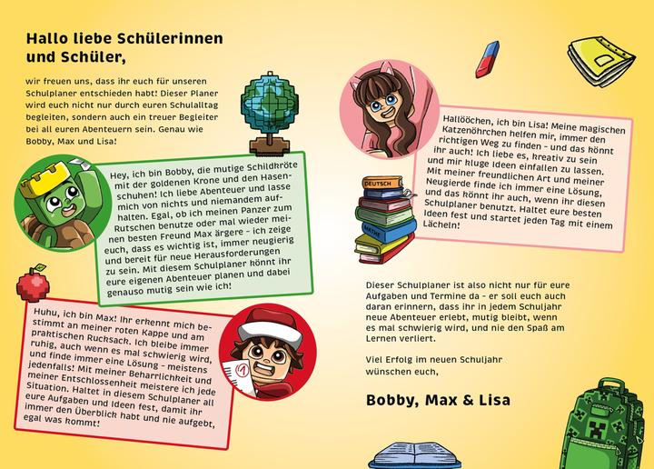 Produktbild Bobby und Max - Schulplaner 2025/2026 (Deutsch)