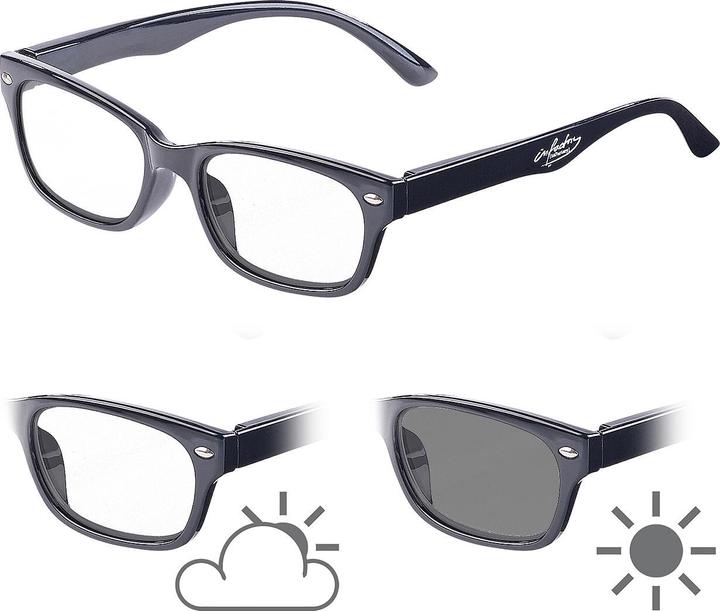 Actual product image Infactory Self-tinting reading glasses with UV protection 400, +3.0 diopters (+3)