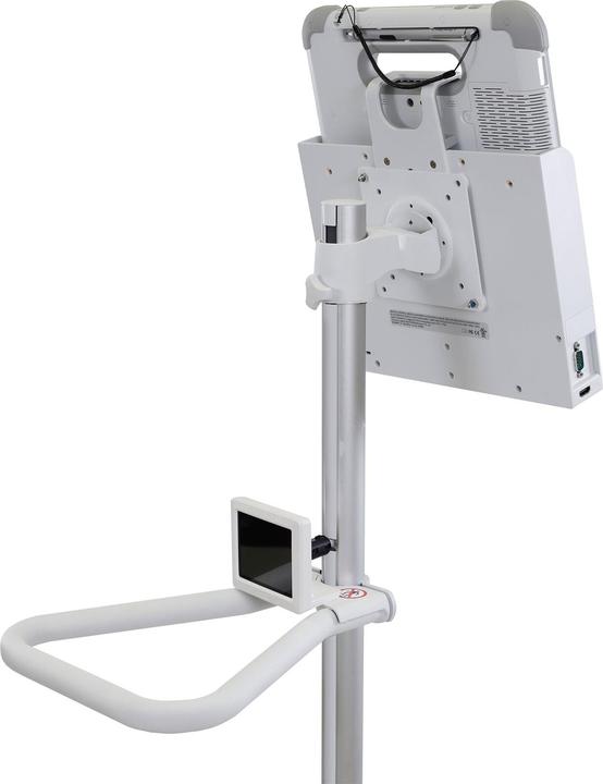 Productafbeelding Ergotron Pole Cart - Trolley voor LCD-scherm/tablet - helder wit - schermgrootte: tot 61