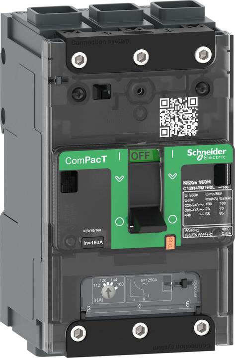 Actual product image Schneider Electric C11E3TM100L ComPacT NSXm 100 A moulded-case circuit-breaker