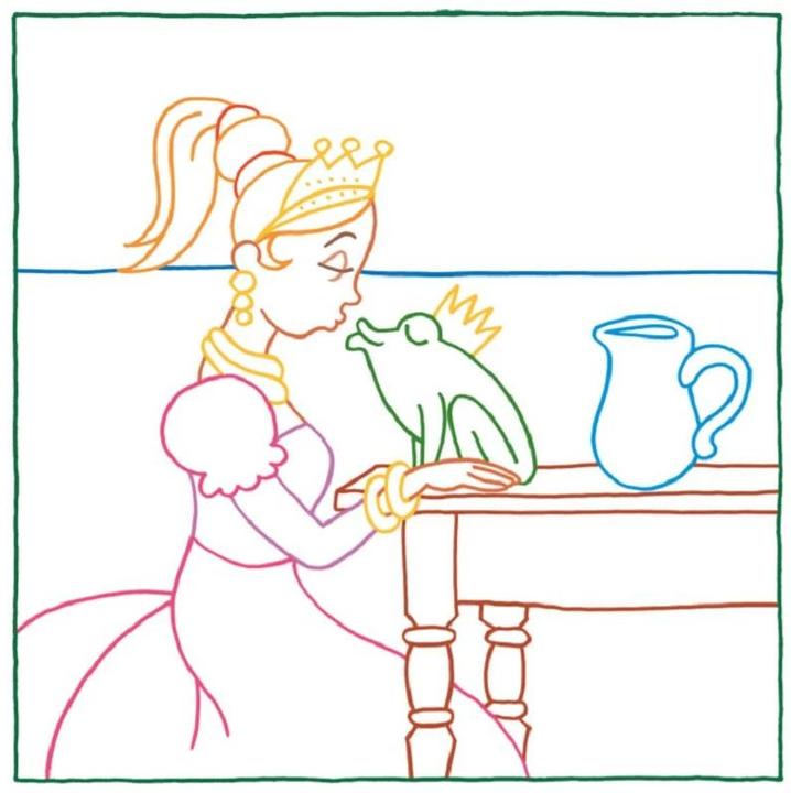 Actual product image Magic paper coloring book for girls