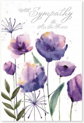 Image du produit Simon Elvin - Carte de voeux WITH SYMPATHY TO ALL MY FAMILY (6 pcs)
