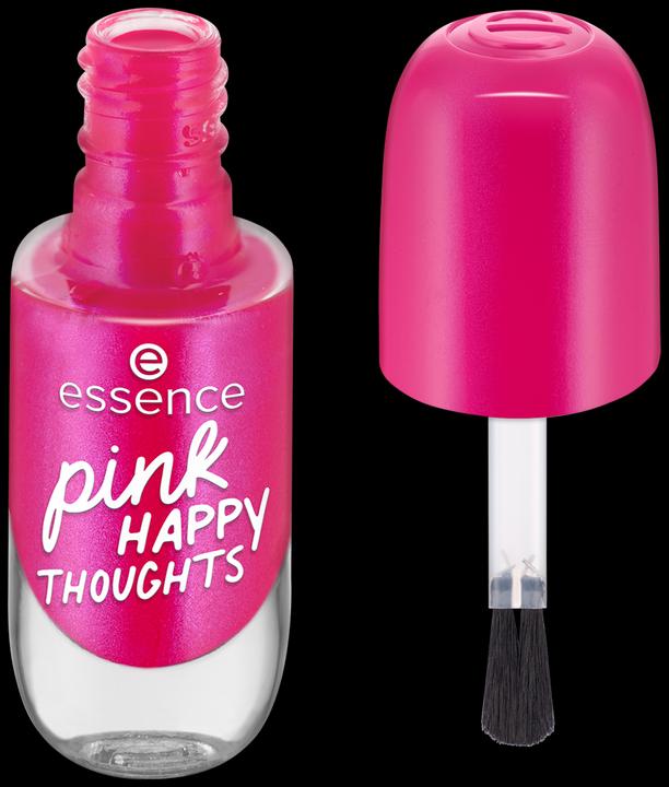 Actual product image essence Nail polish Gel Nail 15 pink HAPPY THOUGHTS (15 pink HAPPY THOUGHTS, Gel-Effect Nail Polish)