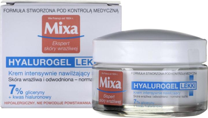 Actual product image Mixa intensely moisturizing face cream for sensitive skin 50 ml (50 ml, Day cream)