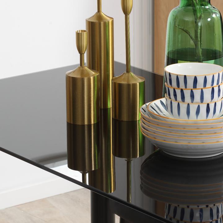 Image du produit Homcom Ensemble de salle à manger avec 4 chaises (120 x 60 x 97 cm)