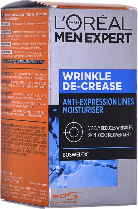 Actual product image L'Oréal Paris L'Oréal Men Expert Stop Wrinkles 35+ moisturizing anti-wrinkle cream 50ml (50 ml, 24h cream)