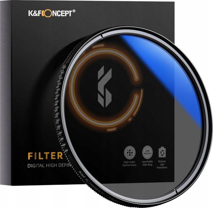 Image du produit K&F Concept filter Cpl polarizing filter K & f Hd Mc Slim C 67mm (Filtre polarisant)