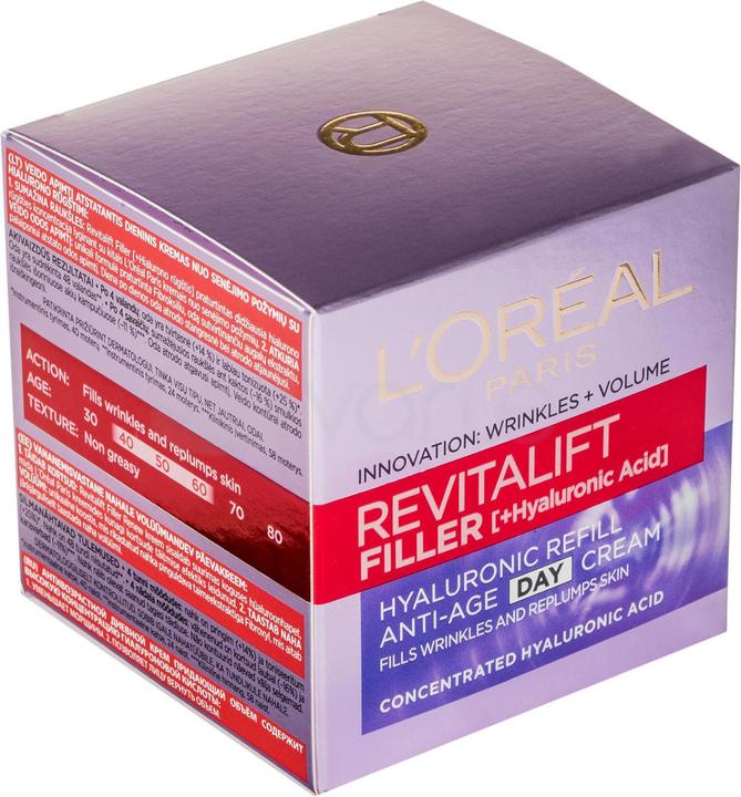 Productafbeelding L'Oréal Paris L'Oréal Revitalift Filler (HA) gezichtscrème met hyaluronzuur 50ml (50 ml, Dagcrème)
