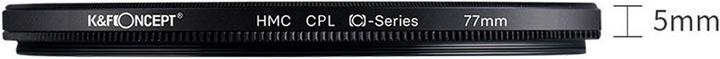 Actual product image K&F Concept classic thin MC CPL polarizing filter (58 mm) KF01.1437 (58 mm, Polarizing filter)