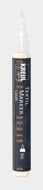 Produktbild Kreul Textilmarker OPAK, Rundspitze fine, weiá (Weiss, 2 mm, 1 x)