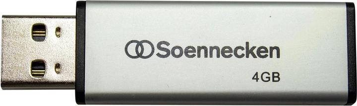 Produktbild Soennecken USB-Stick 71616 2.0 4GB schwarz/silber (4 GB, USB-A)
