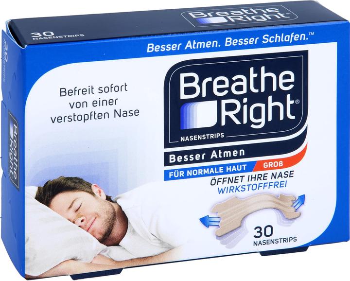 Produktbild Breathe Right Besser Atmen Nasenpflaster beige gro, 30 St. Pflaster (30 x)