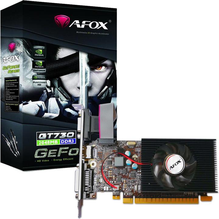 Actual product image AFOX NVIDIA GeForce GT 730 2GB GDDR3 Video Card (AF730-2048D3L6) (2 GB)