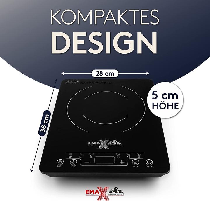 Produktbild EMAX Outdoor ADVENTURE IS WAITING Induktionskochplatte