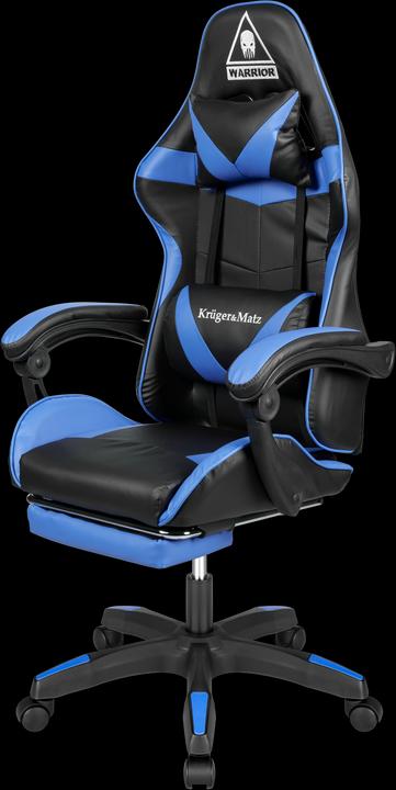 Actual product image Krüger&Matz Gaming chair Gaming chair Warrior GX-150 Gaming Chair, Black-blue