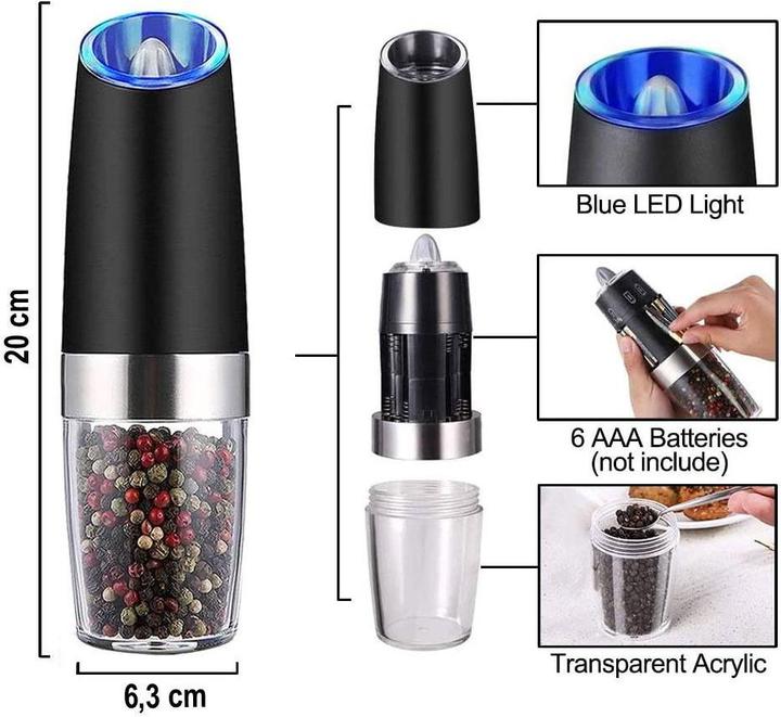Actual product image Kinghoff King Hoff Set of two grinders for salt and pepper, KH-1618 (Various spices)