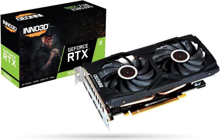 Inno3D GeForce RTX 2060 Twin X2 6 Go GDDR6 (N20602-06D6-1710VA15L) (6.14 Go)