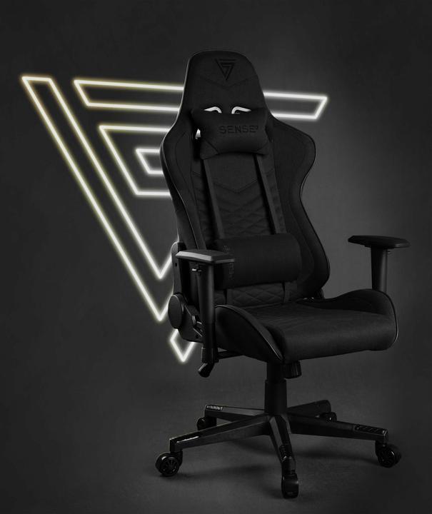 Productafbeelding Sense Gaming Stoel Sense7 Spellcaster stof Gaming Stoel, Zwart