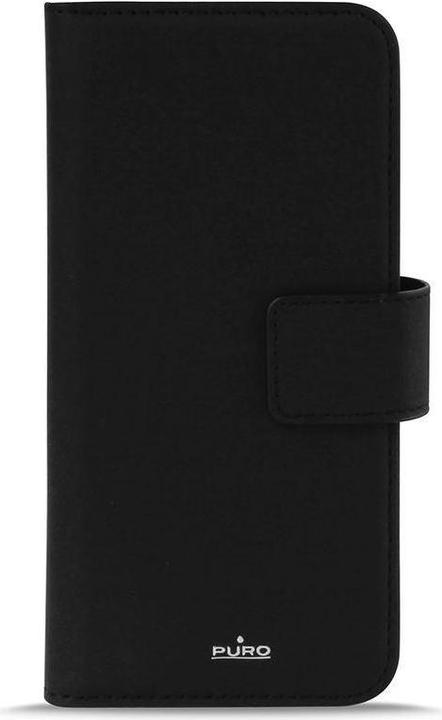 Actual product image Puro Removable faux leather wallet - case for iPhone XR, black (Apple iPhone XR)