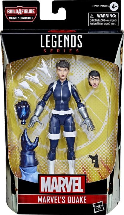 Image du produit Hasbro Legends Series Marvel's Quake, figurine de 15 cm à collectionner, 5 accessoires