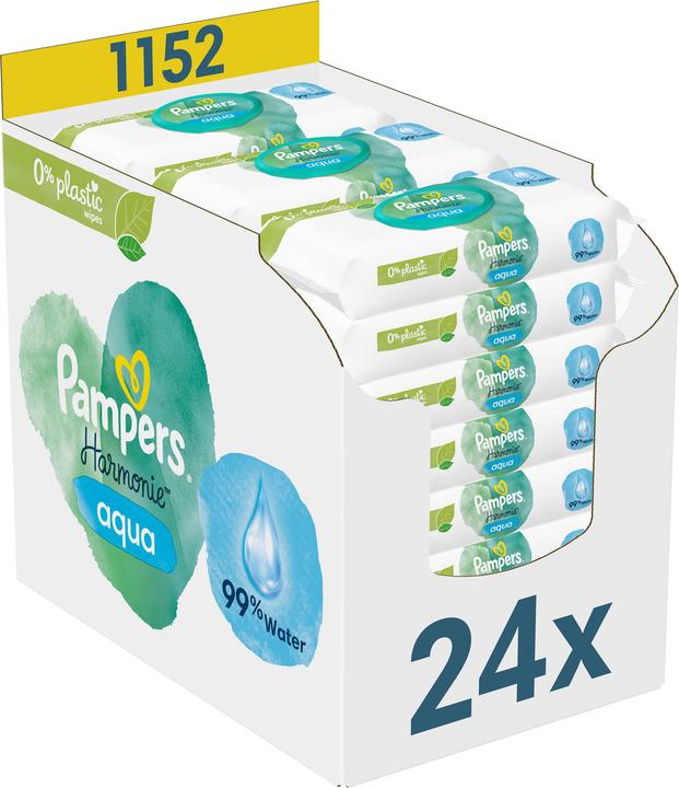 Actual product image Pampers Harmonie Aqua (1152 Piece)