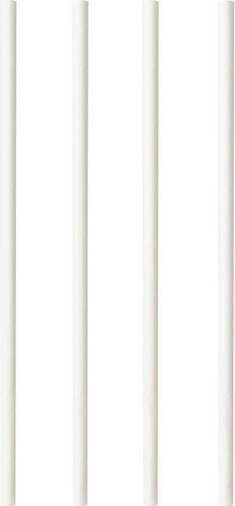 Actual product image Papstar Paper drinking straw "pure", 200 mm, white made of paper, length: 200 mm, diameter: 6 mm (100 x)