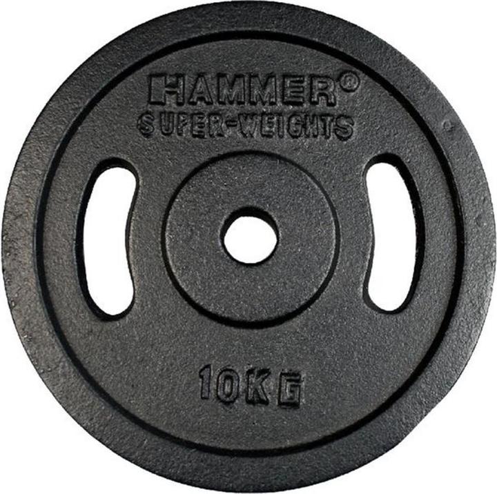 Hammer Fitness Gewichtsscheiben 1 x 10 kg (1 x 10 kg)