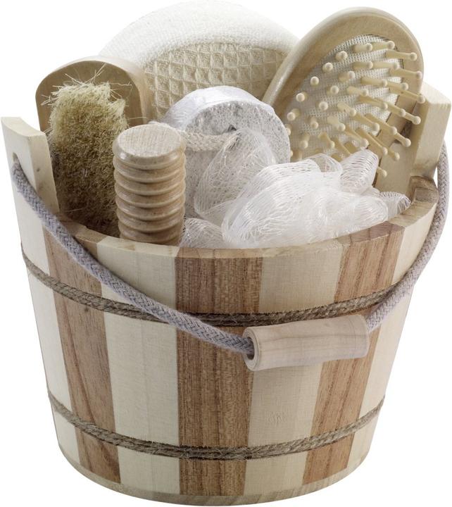 Set de bien-être dans un bac en bois