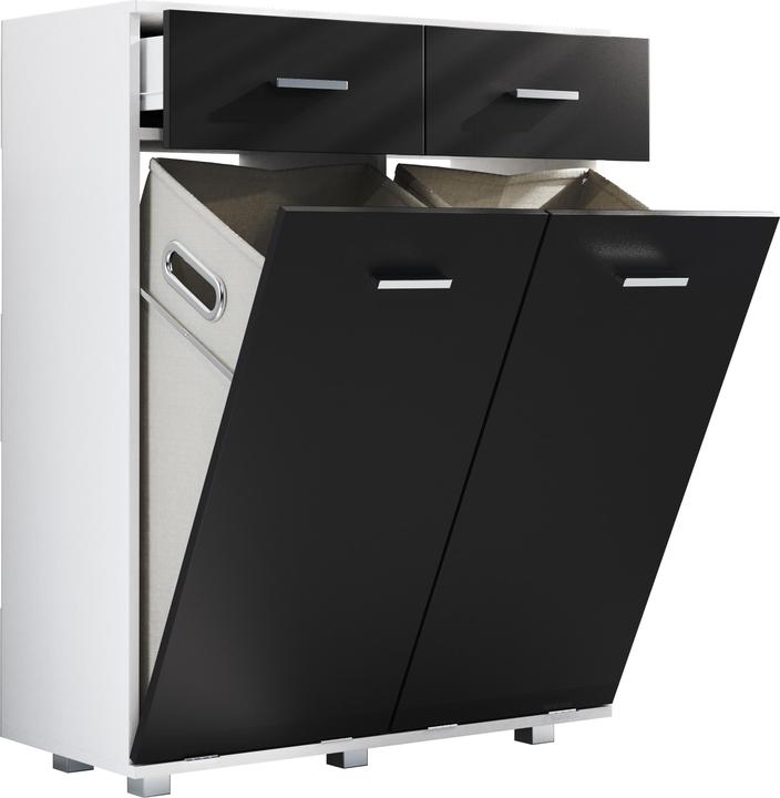 Immagine prodotto VCM Armadio da lavanderia Cassettone da lavanderia Zalo L (79 x 35 x 97 cm)