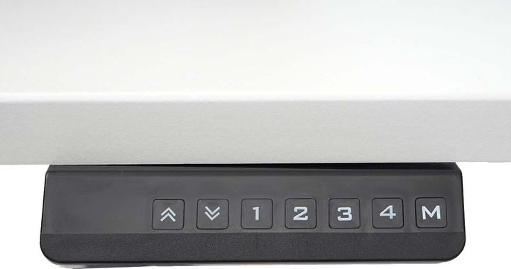 Produktbild Swisshandel24 Gestell, variables Tischgestell für Eck-Schreibtisch, elektrisch höhenverstellbar Memory 45kg - weis
