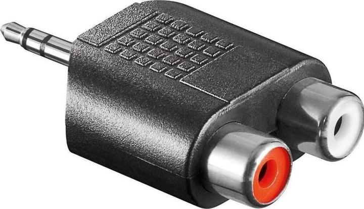 Produktbild Value 3,5mm (ST)-zu-Cinch (2x BU) Adapter (Kamera Konverter)