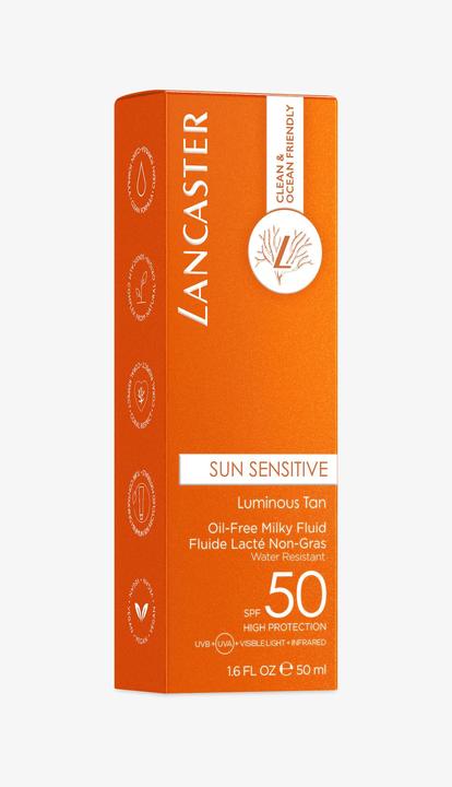 Actual product image Lancaster Sensitive Milky Fluid (Suntan lotion, SPF 50, 50 ml, 150 g)