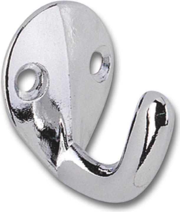 Siro Mantelhaken Epsilon Breite 27 mm, Höhe 37 mm, ZN verchromt poliert