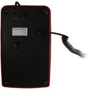 Produktbild Opis Technology Retro Telefon im sechziger Jahre Vintage Design mit Wählscheibe und Metallklingel, rot