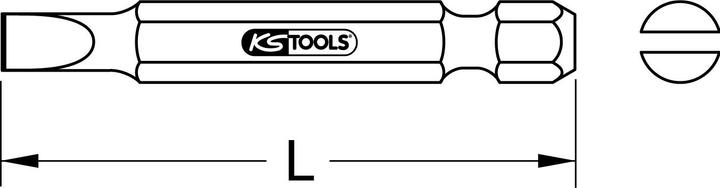 Image du produit KS Tools Embout 1/4", longueur 50 mm (10mm)