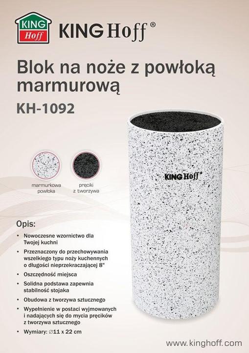 Immagine prodotto Kinghoff Elegante BLOCCO PER COLTELLI in marmo KH-1092
