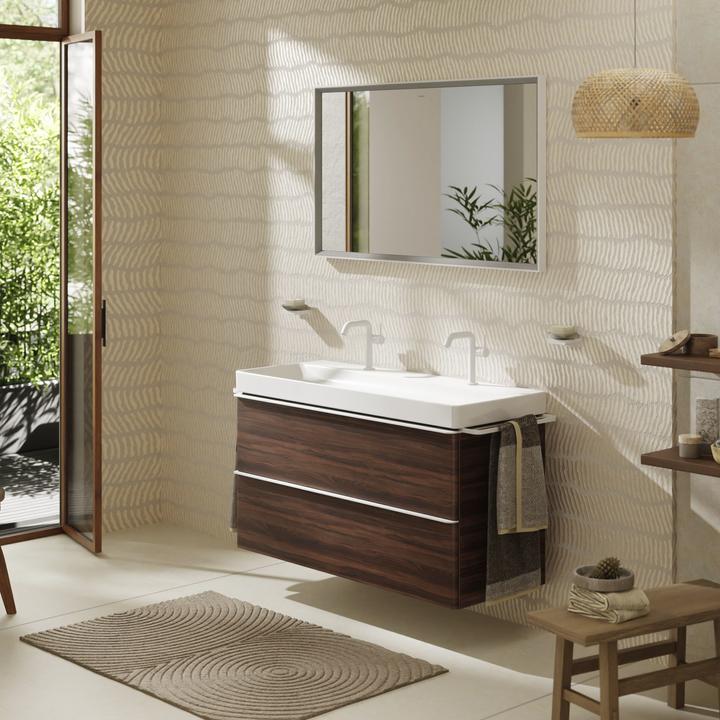 Actual product image hansgrohe Xelu Q washbasin, 1200x480, wall-hung, without overflow, white, 61 (480 mm, 1200 mm)