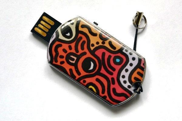 Image du produit Bodino Carte couleur avec clé USB 8 Go, Harmony in green (8 Go)